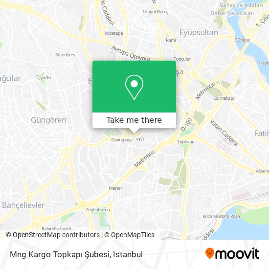 Mng Kargo Topkapı Şubesi map