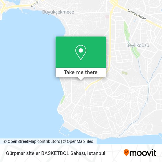 Gürpınar siteler BASKETBOL Sahası map