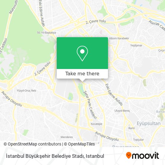 İstanbul Büyükşehir Belediye Stadı map