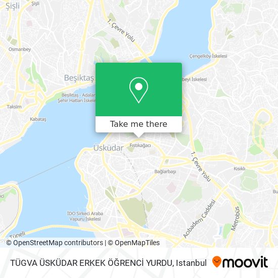 how to get to tugva uskudar erkek ogrenci yurdu in sultantepe uskudar by bus metro cable car or train