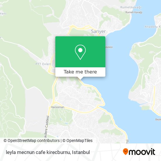 leyla mecnun cafe kirecburnu map