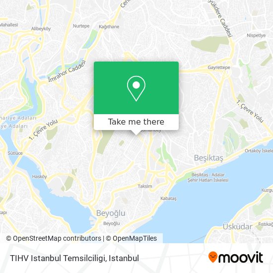 TIHV Istanbul Temsilciligi map