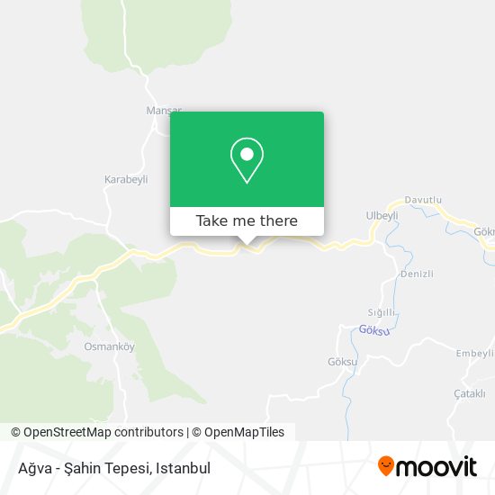 Ağva - Şahin Tepesi map