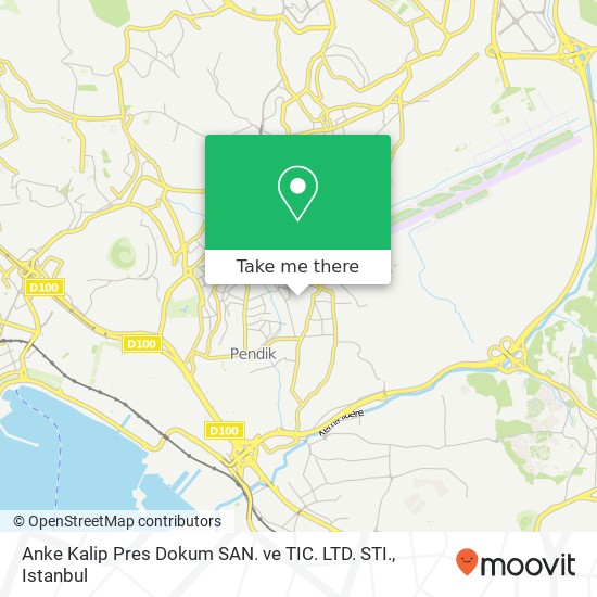 Anke Kalip Pres Dokum SAN. ve TIC. LTD. STI. map
