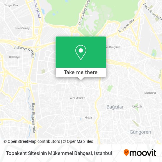 Topakent Sitesinin Mükemmel Bahçesi map