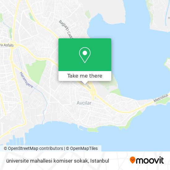 üniversite mahallesi komiser sokak map