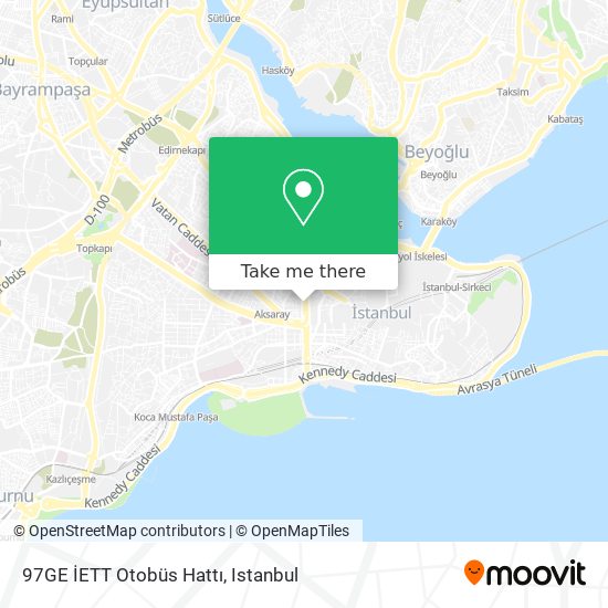 97GE İETT Otobüs Hattı map
