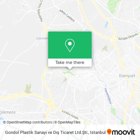 Gondol Plastik Sanayi ve Dış Ticaret Ltd.Şti. map