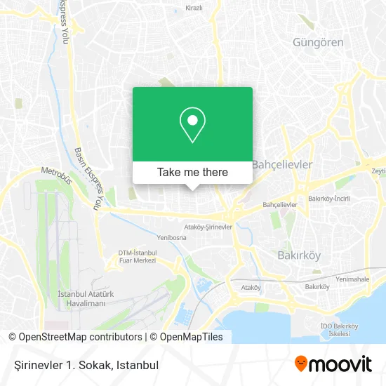 Şirinevler 1. Sokak map