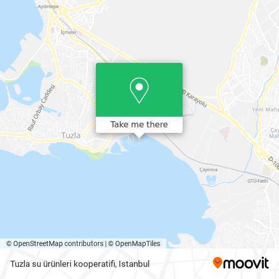 Tuzla su ürünleri kooperatifi map