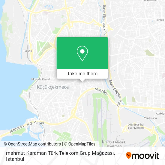 mahmut Karaman Türk Telekom Grup Mağazası map