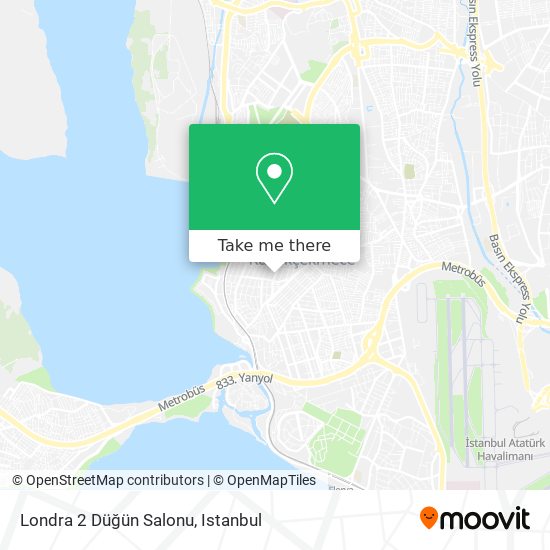 Londra 2 Düğün Salonu map