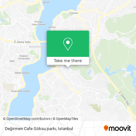 Değirmen Cafe Göksu parkı map