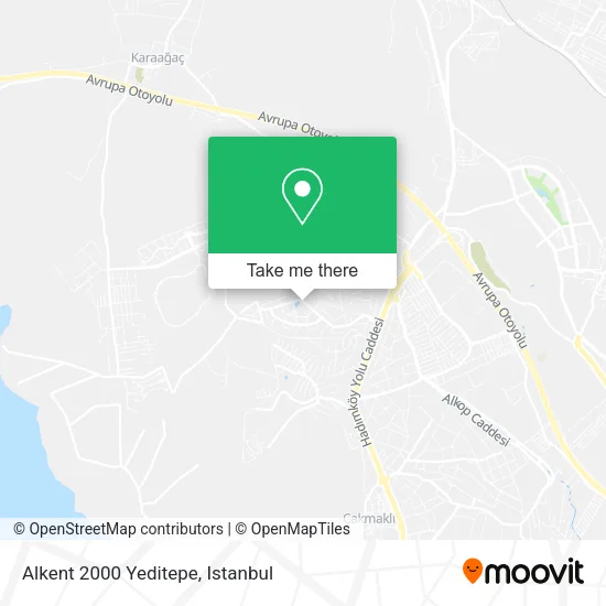 Alkent 2000 Yeditepe map