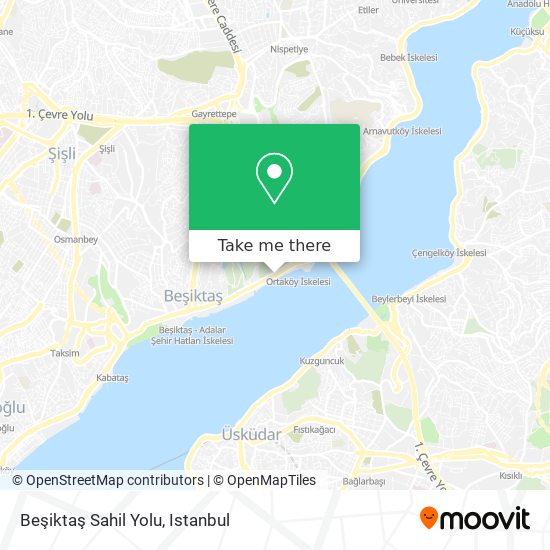 Beşiktaş Sahil Yolu map