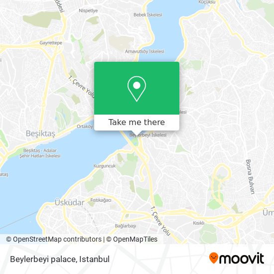 Beylerbeyi palace map