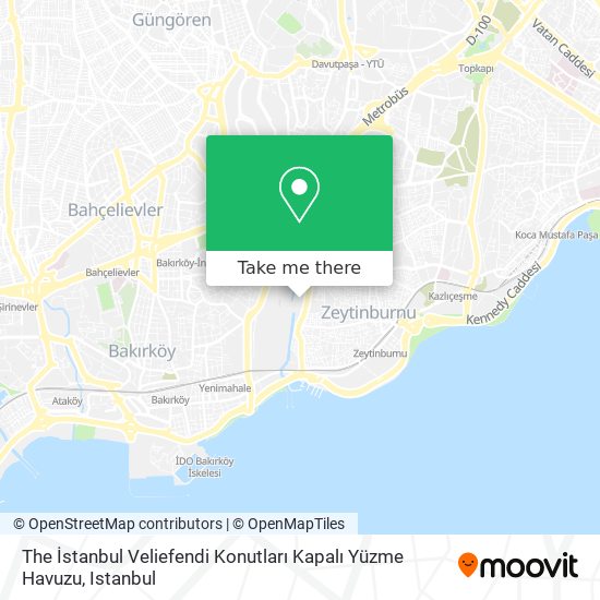 The İstanbul Veliefendi Konutları Kapalı Yüzme Havuzu map