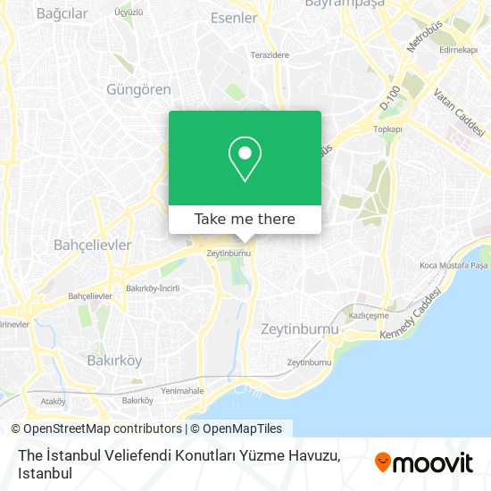 The İstanbul Veliefendi Konutları Yüzme Havuzu map