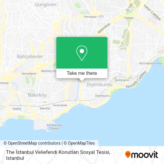 The İstanbul Veliefendi Konutları Sosyal Tesisi map