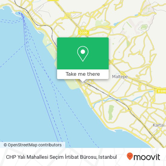 CHP Yalı Mahallesi Seçim İrtibat Bürosu map