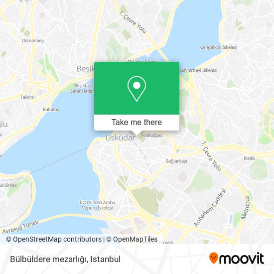 Bülbüldere mezarlığı map