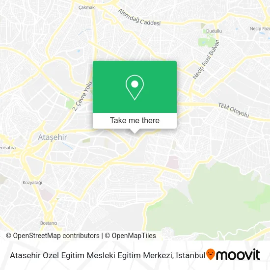 Atasehir Ozel Egitim Mesleki Egitim Merkezi map