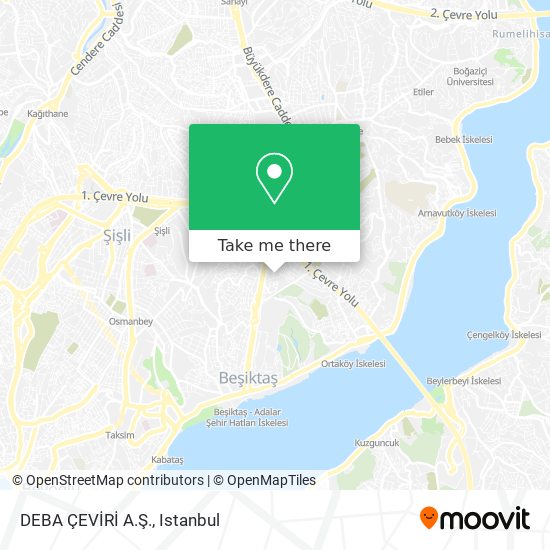 DEBA ÇEVİRİ A.Ş. map