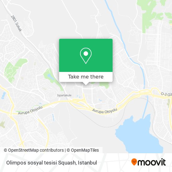 Olimpos sosyal tesisi Squash map