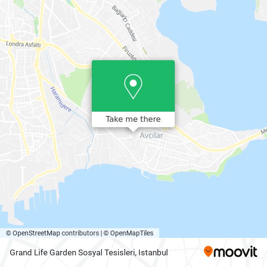 Grand Life Garden Sosyal Tesisleri map