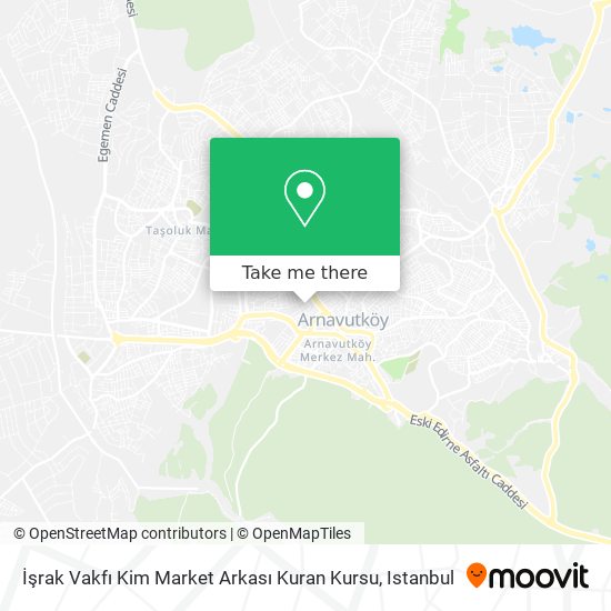 İşrak Vakfı Kim Market Arkası Kuran Kursu map