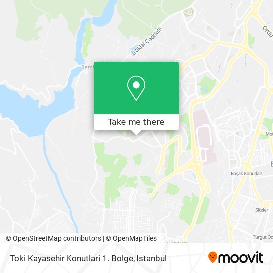 Toki Kayasehir Konutlari 1. Bolge map