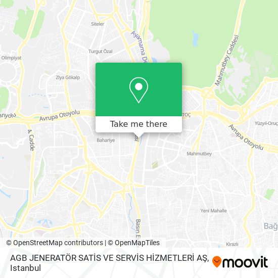 AGB JENERATÖR SATİS VE SERVİS HİZMETLERİ AŞ map