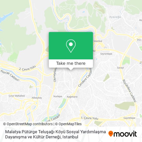 Malatya Pütürge Teluşağı Köyü Sosyal Yardımlaşma Dayanışma ve Kültür Derneği map