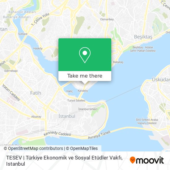TESEV | Türkiye Ekonomik ve Sosyal Etüdler Vakfı map