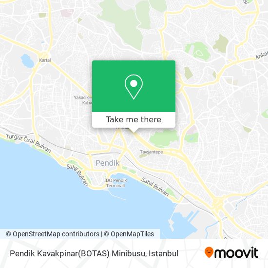 Pendik Kavakpinar(BOTAS) Minibusu map