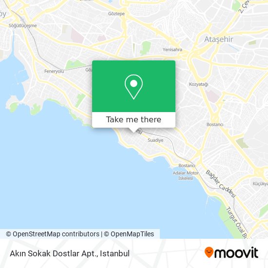 Akın Sokak Dostlar Apt. map