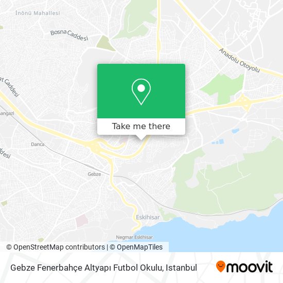 Gebze Fenerbahçe Altyapı Futbol Okulu map