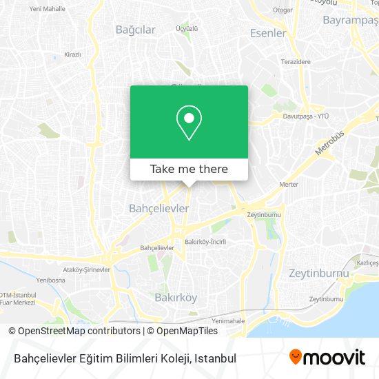 Bahçelievler Eğitim Bilimleri Koleji map