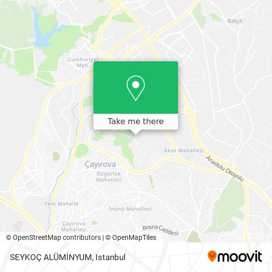SEYKOÇ ALÜMİNYUM map