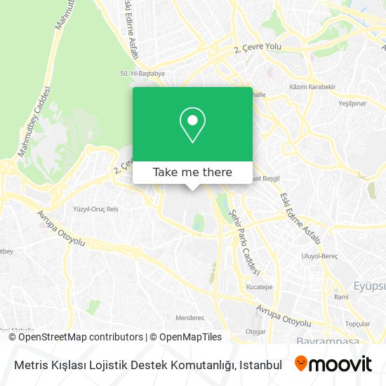 Metris Kışlası Lojistik Destek Komutanlığı map