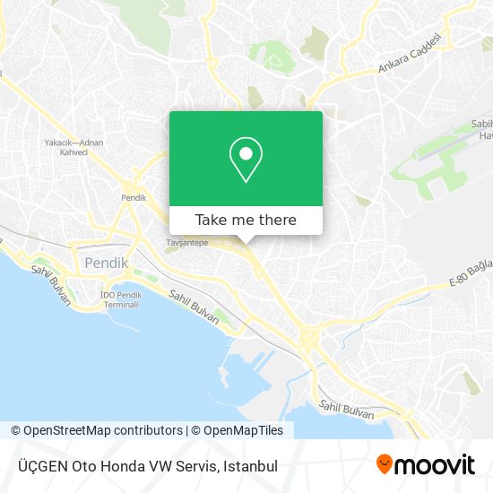 ÜÇGEN Oto Honda VW Servis map