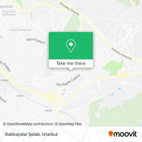 Ballıkayalar Şelale map