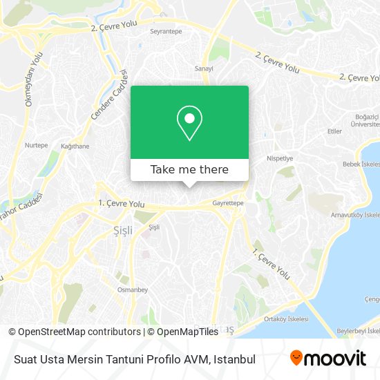 Suat Usta Mersin Tantuni Profilo AVM map