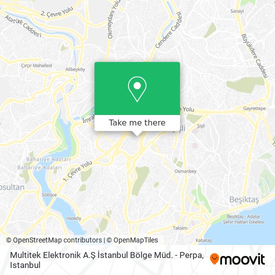 Multitek Elektronik A.Ş İstanbul Bölge Müd. - Perpa map