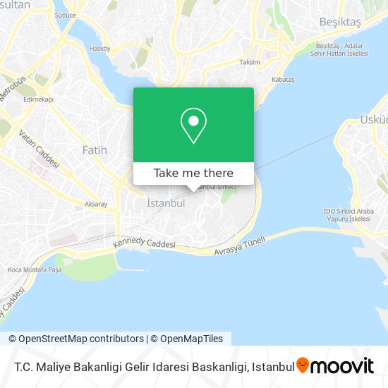 T.C. Maliye Bakanligi Gelir Idaresi Baskanligi map