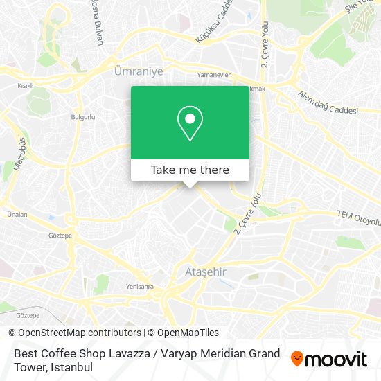 Best Coffee Shop Lavazza / Varyap Meridian Grand Tower map