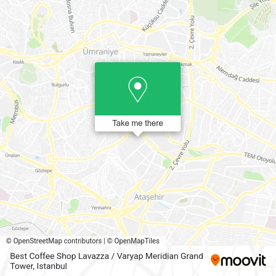 Best Coffee Shop Lavazza / Varyap Meridian Grand Tower map