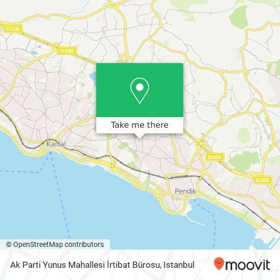 Ak Parti Yunus Mahallesi İrtibat Bürosu map