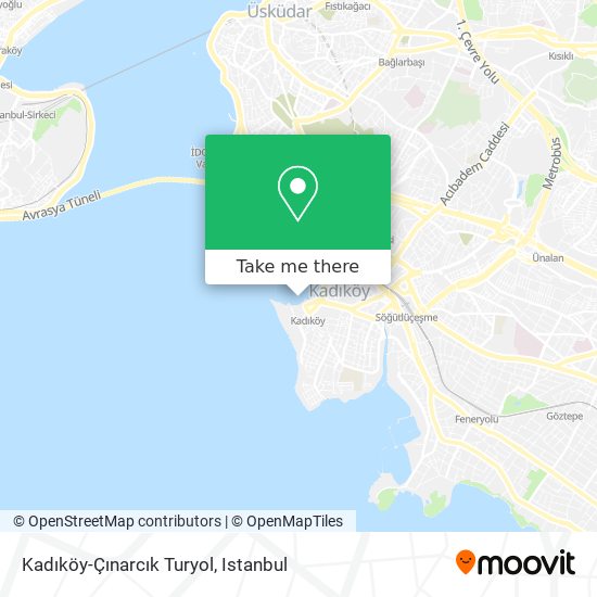 Kadıköy-Çınarcık Turyol map