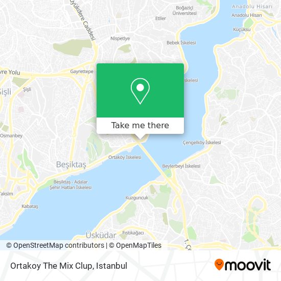 Ortakoy The Mix Clup map